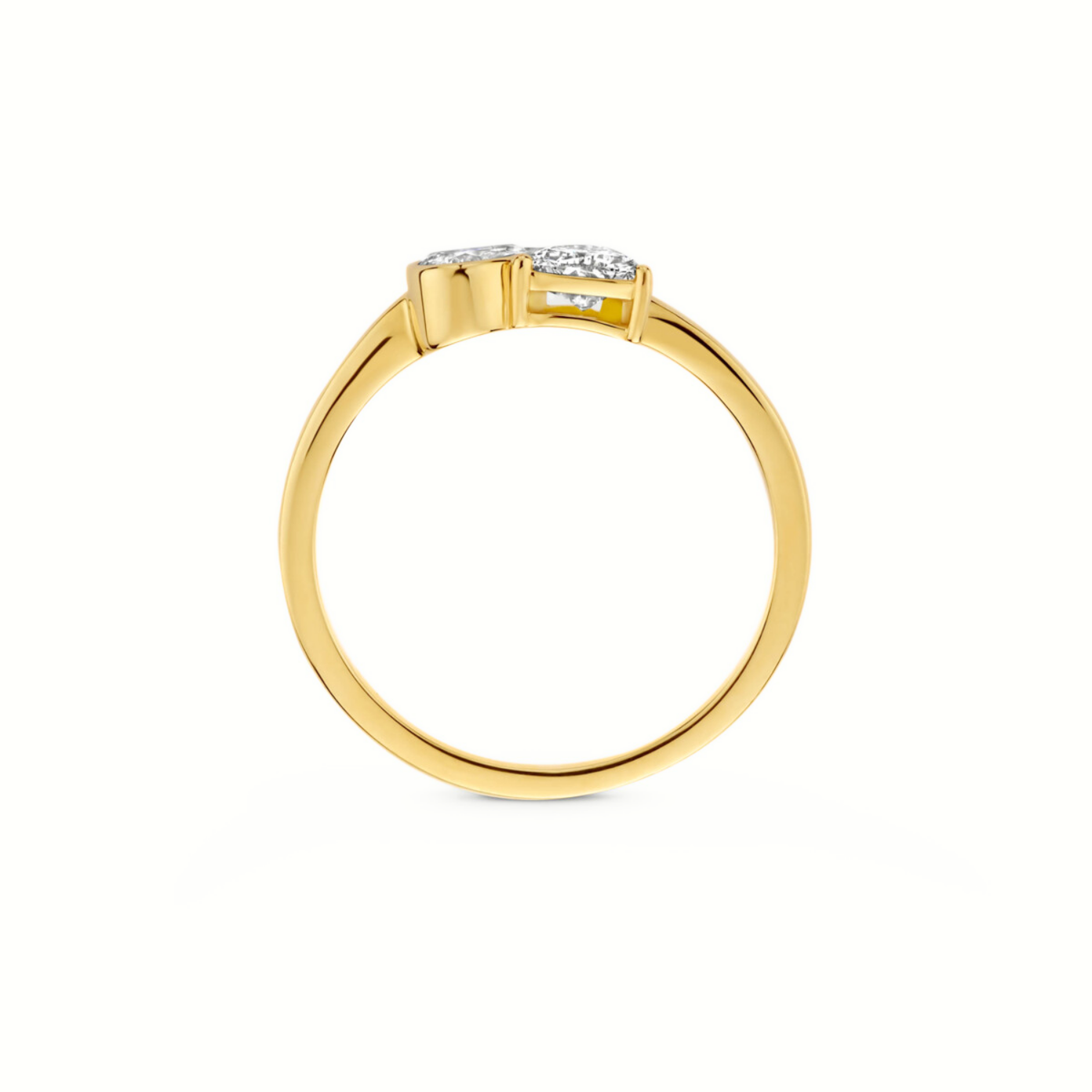 Mérité – Bague – Or jaune & diamants Lab – vue 2