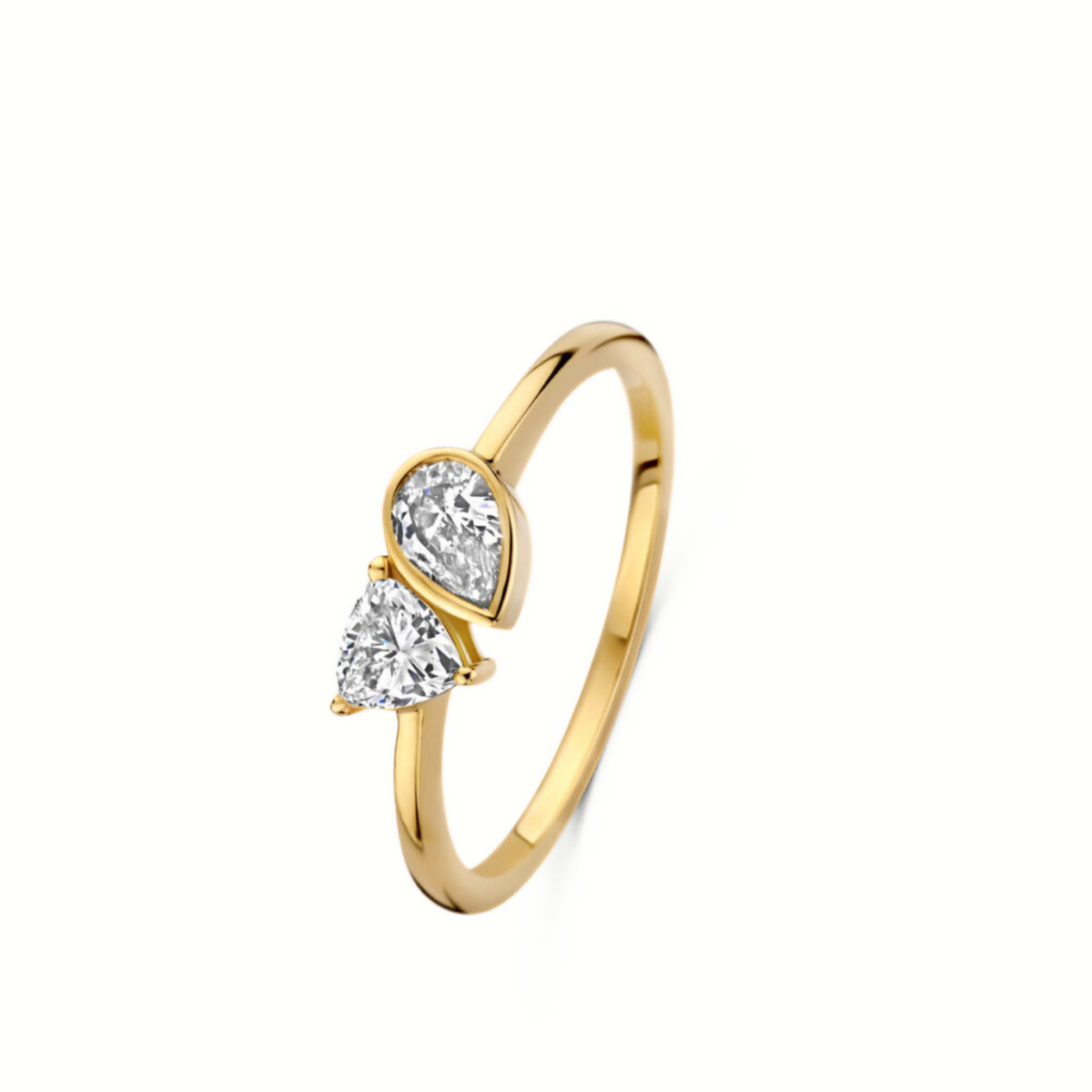Mérité – Bague – Or jaune & diamants Lab