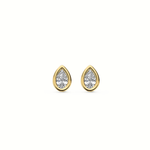 Mérité – Boucles d'oreilles – Or jaune & diamants Lab
