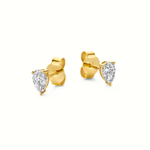 Mérité – Boucles d'oreilles – Or jaune & diamants Lab – vue 2