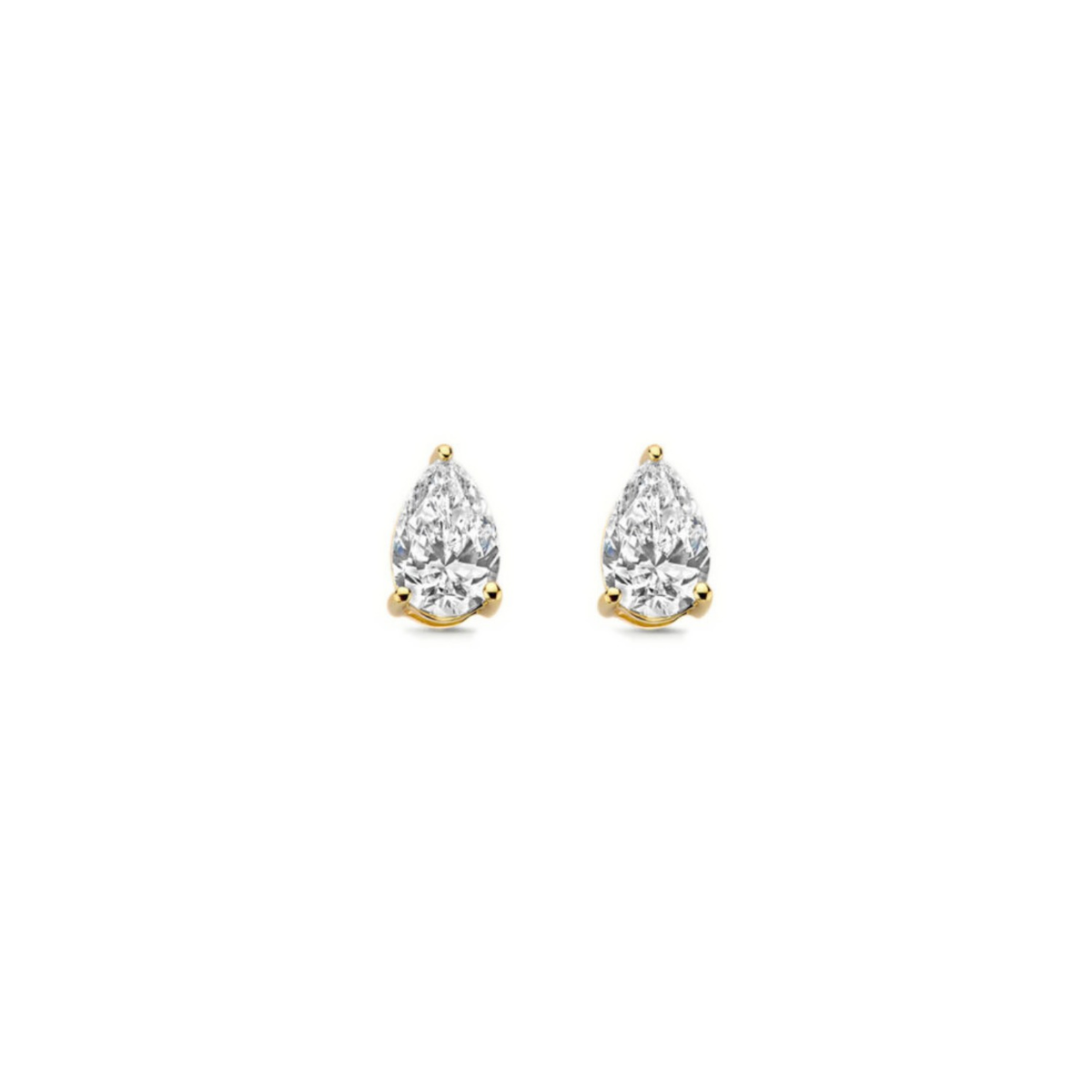 Mérité – Boucles d'oreilles – Or jaune & diamants Lab
