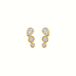 Mérité – Boucles d'oreilles – Or jaune & diamants Lab