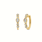 Mérité – Boucles d'oreilles – Or jaune & diamants Lab