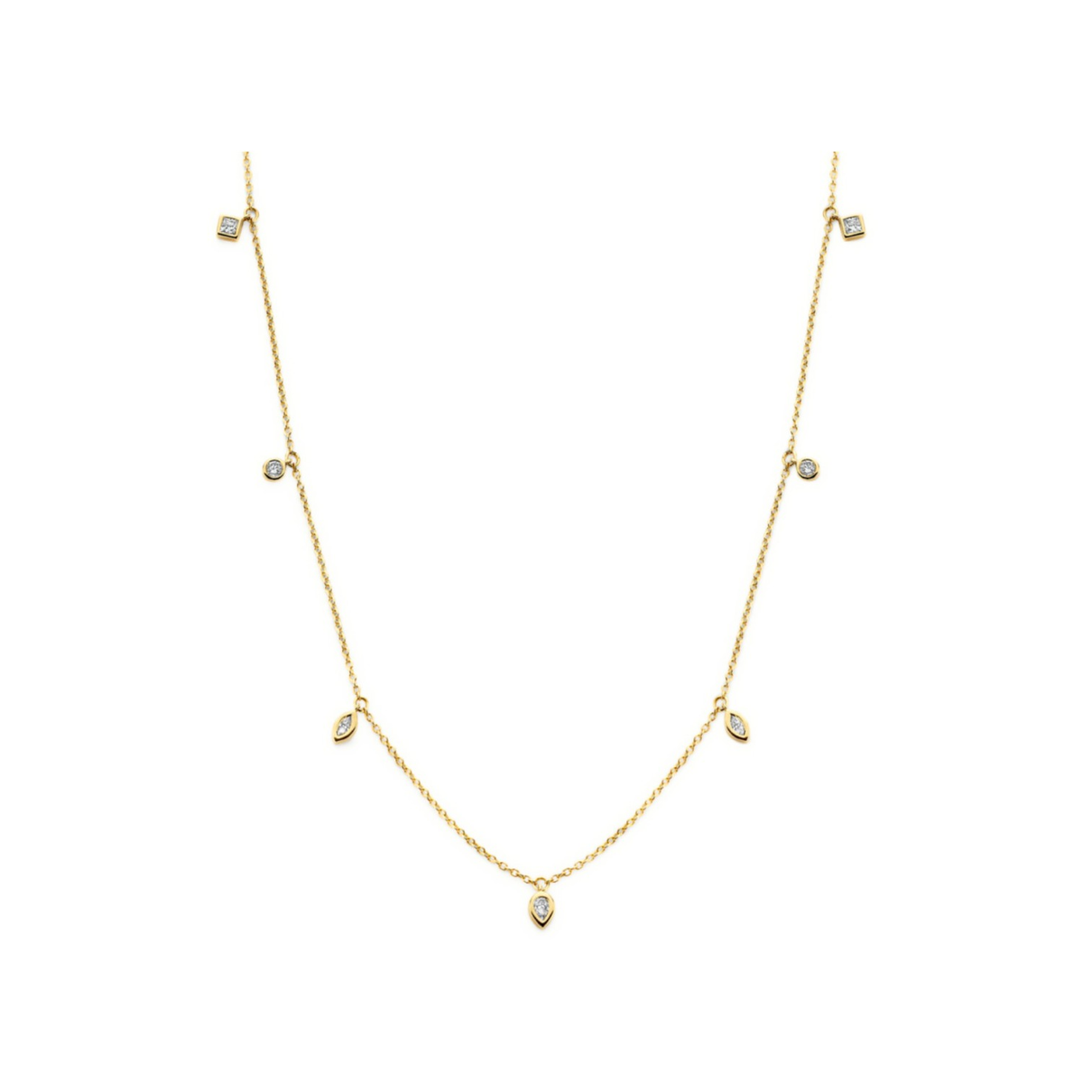 Mérité – Collier – Or jaune & diamants Lab