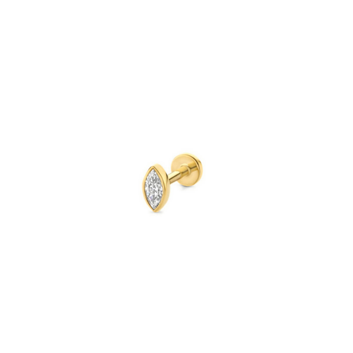 Mérité – Piercing – Or jaune & diamant Lab