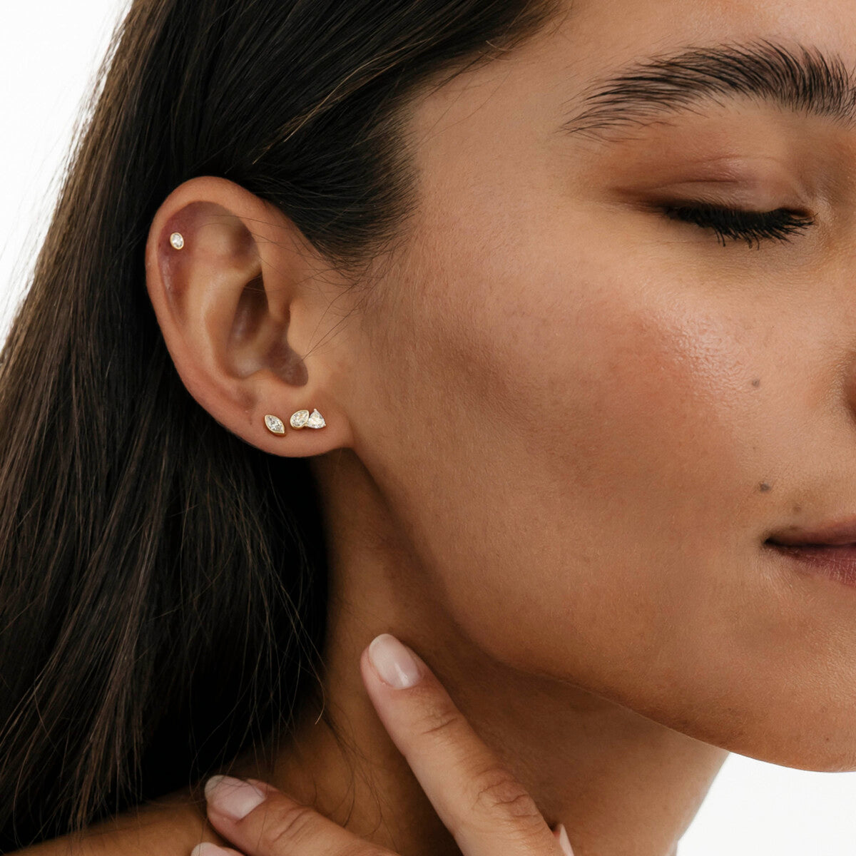 Mérité – Piercing – Or jaune & diamant Lab – vue 2