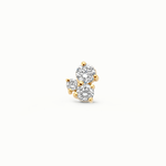 Mérité – Piercing – Or jaune & diamants Lab – vue 2