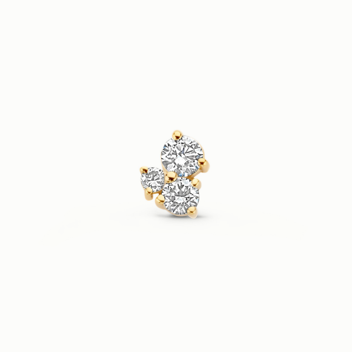 Mérité – Piercing – Or jaune & diamants Lab – vue 2