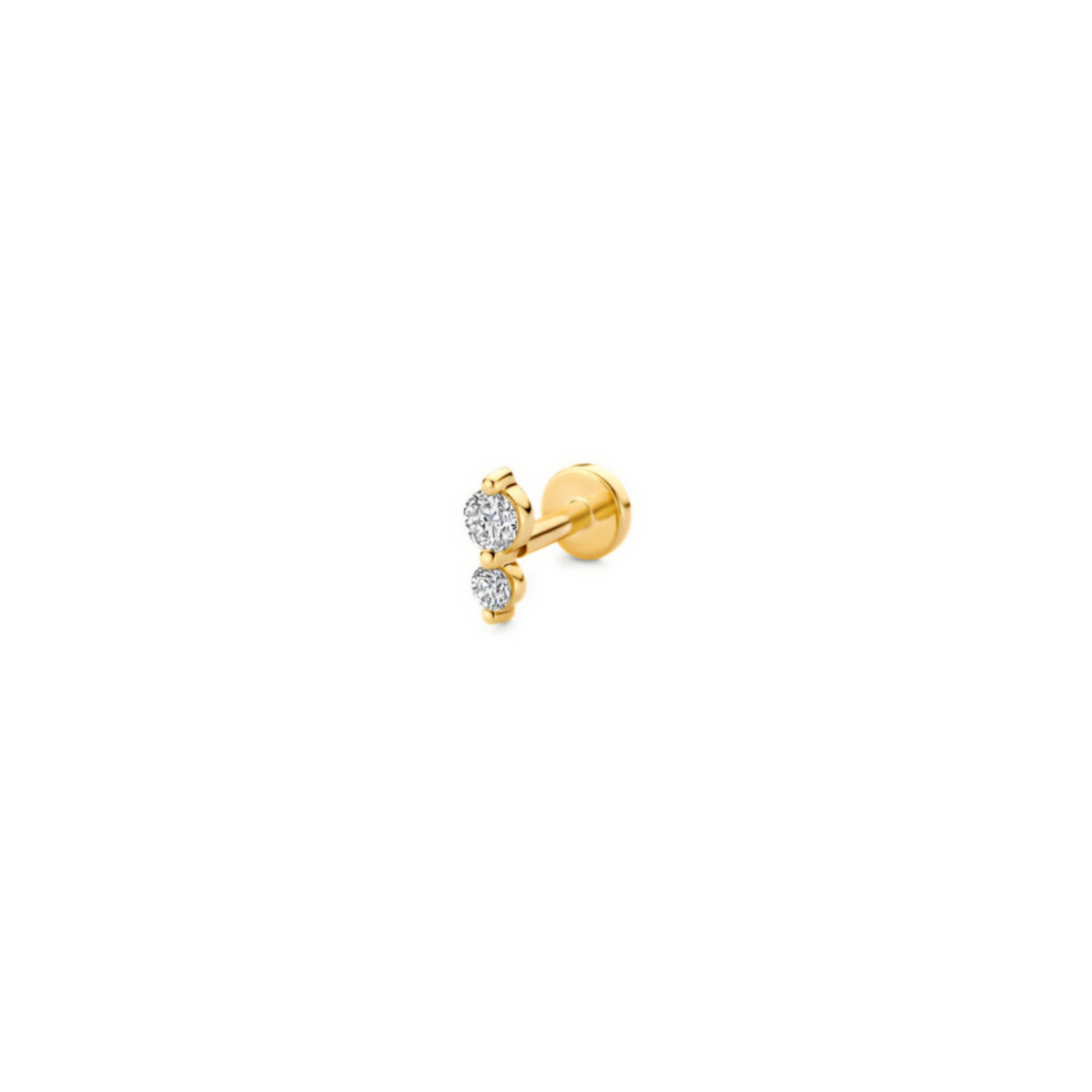 Mérité – Piercing – Or jaune & diamants Lab
