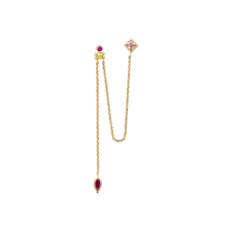 Mono boucle d'oreille – Plaqué or