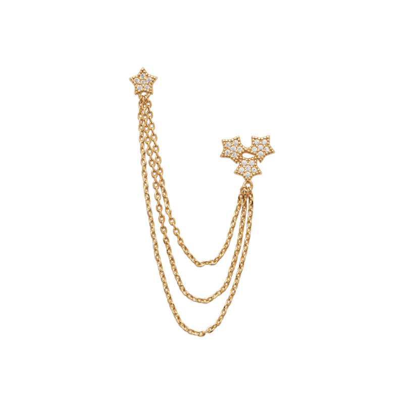 Mono boucle d'oreille – Plaqué or