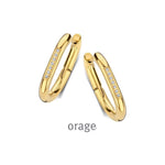 Orage – Boucles d'oreilles acier