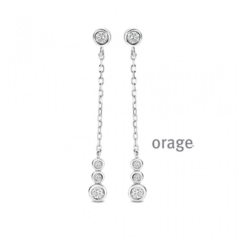 Orage – Boucles d'oreilles – Argent & Diamant Lab