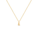 Pendentif – Lettre – Esperluette – Plaqué or – vue 3