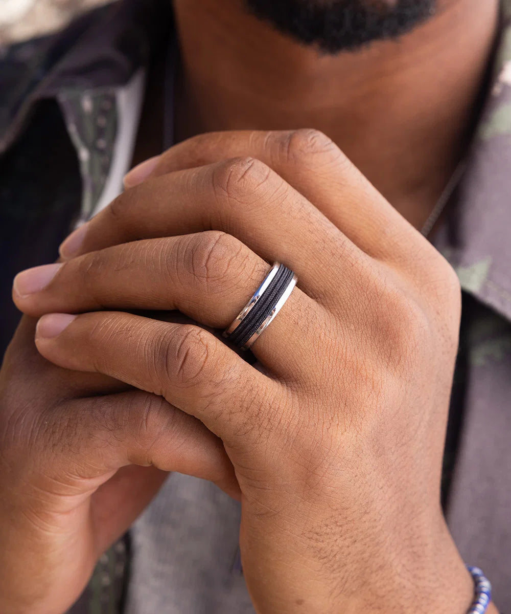 Pig & Hen – Bague – Navarch 8mm Wrap – vue 2