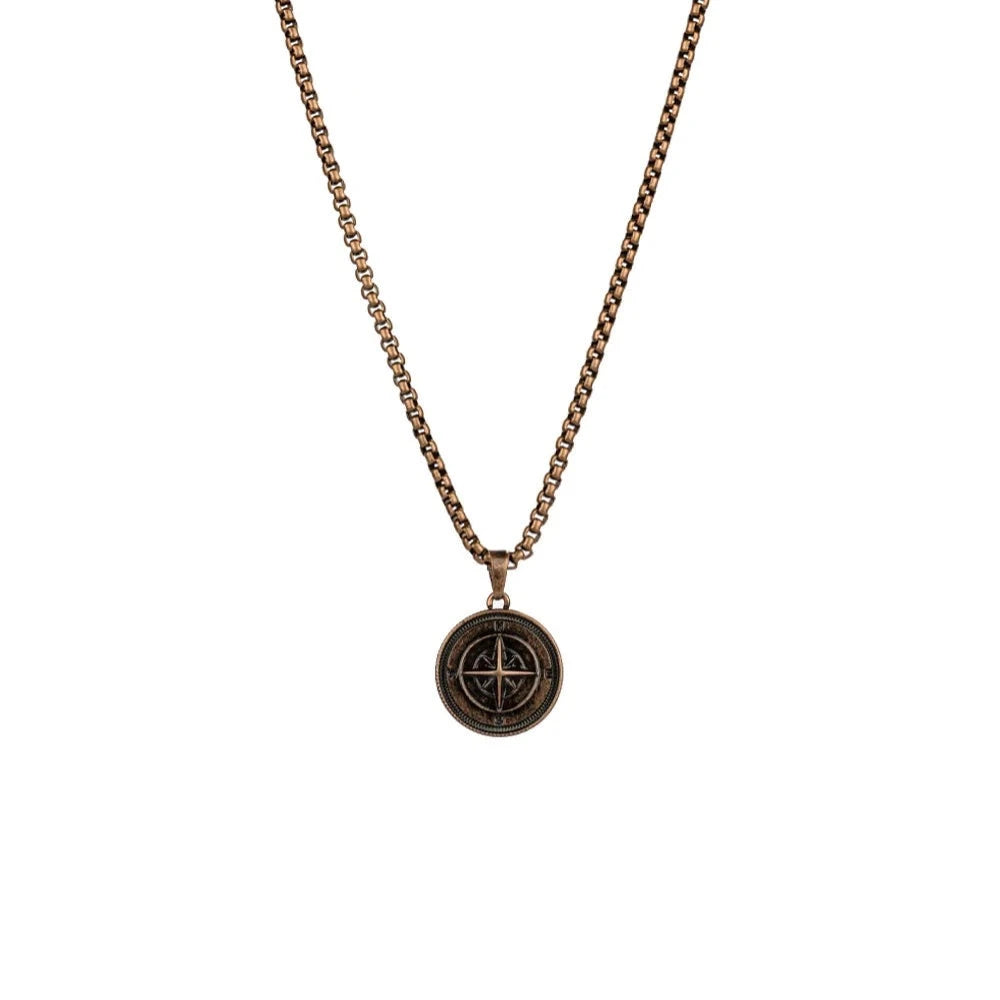 Pig & Hen – Collier Acier – Compass Rose
