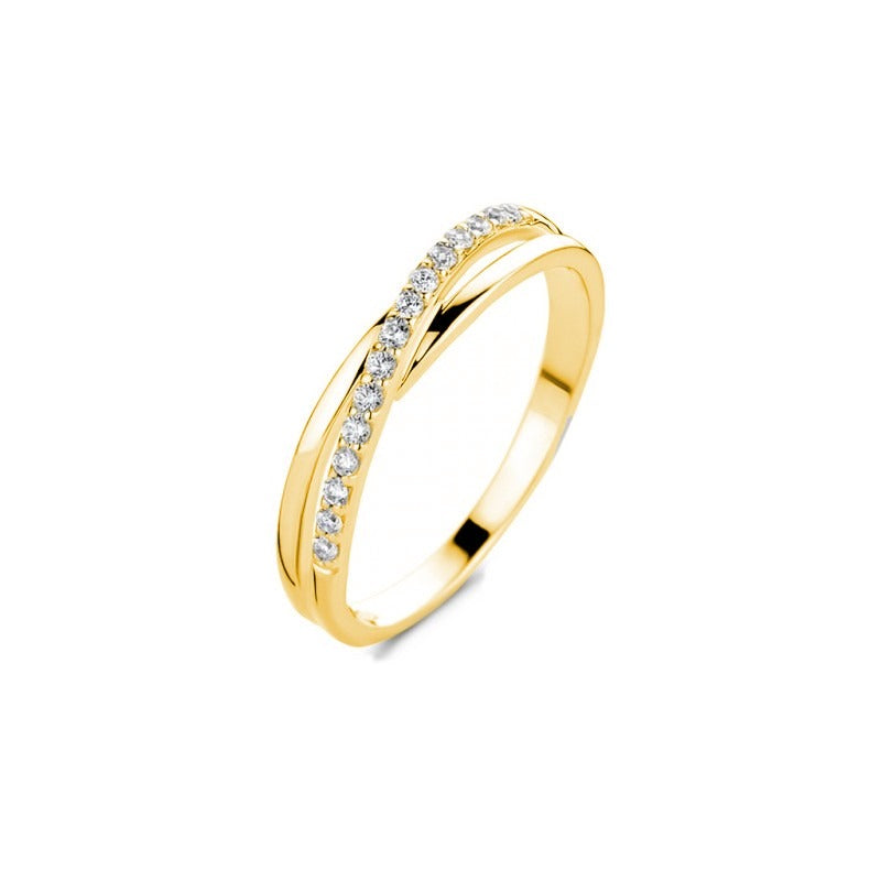 Pigou – Bague – Or jaune & zirconium