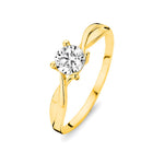 Pigou – Bague – Or Jaune & Zirconium