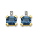 Pigou – Boucles d'Oreilles – Or Jaune & Diamants & Topazes London