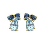 Pigou – Boucles d'Oreilles – Or Jaune & Topazes