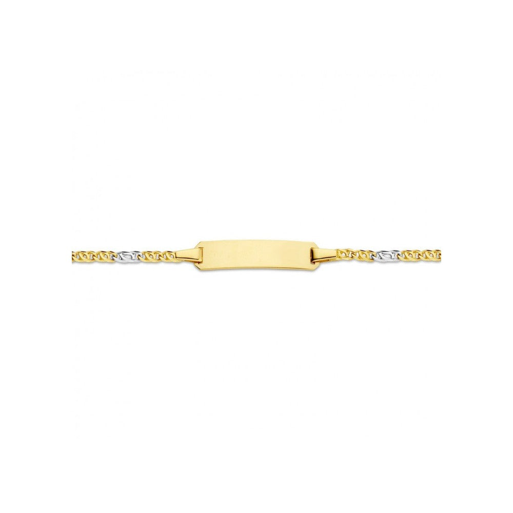 Pigou – Bracelet – Gourmette – Or Bicolore