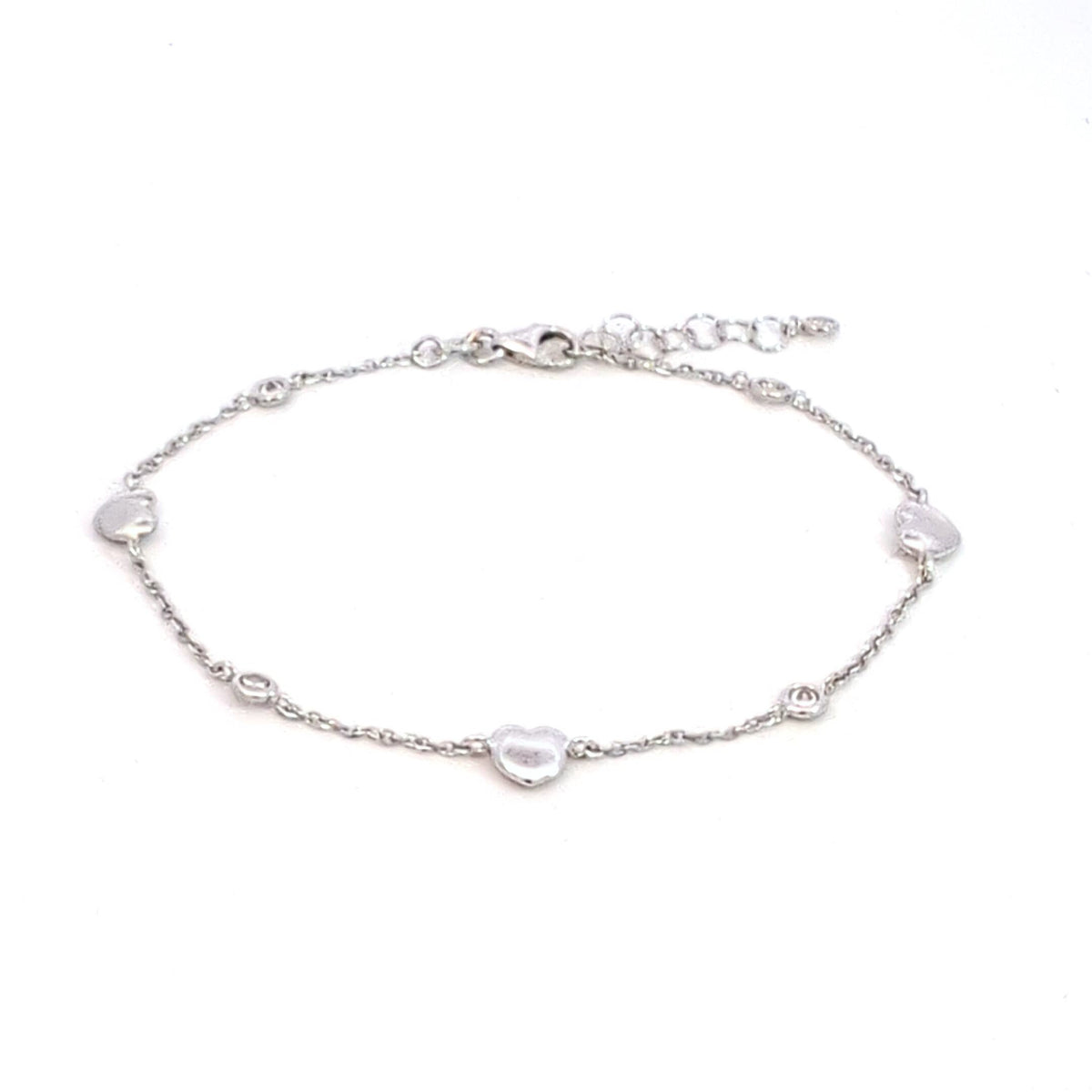 Pigou – Bracelet – Or Blanc & Zirconium