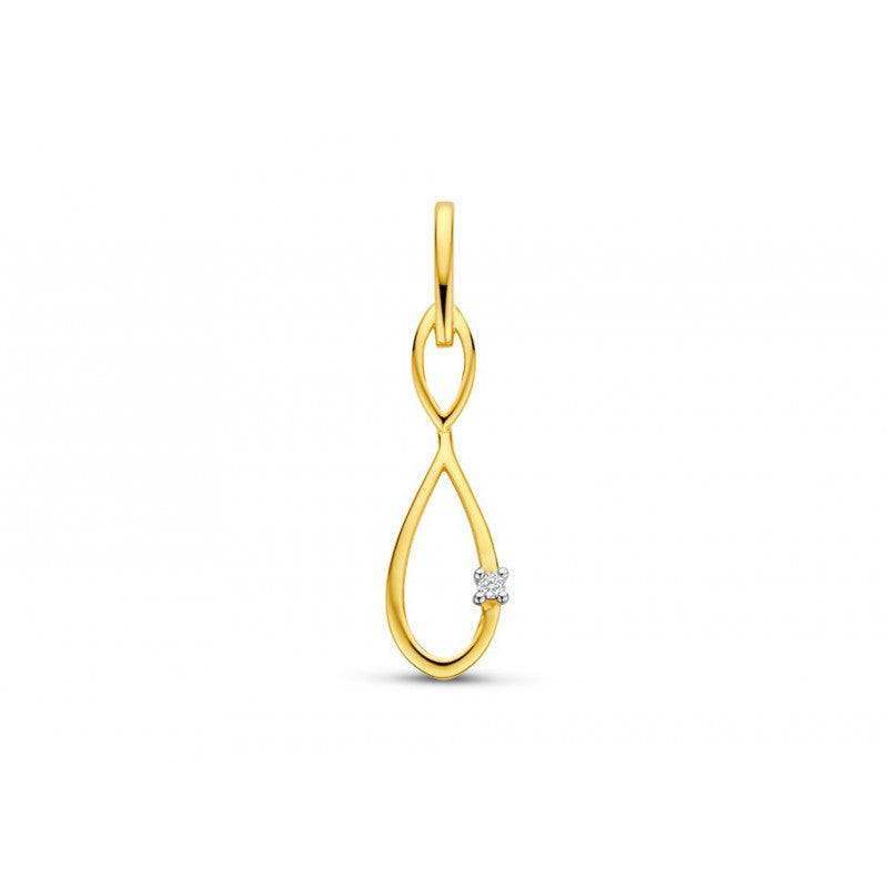 Pigou – Pendentif – Or jaune & diamant