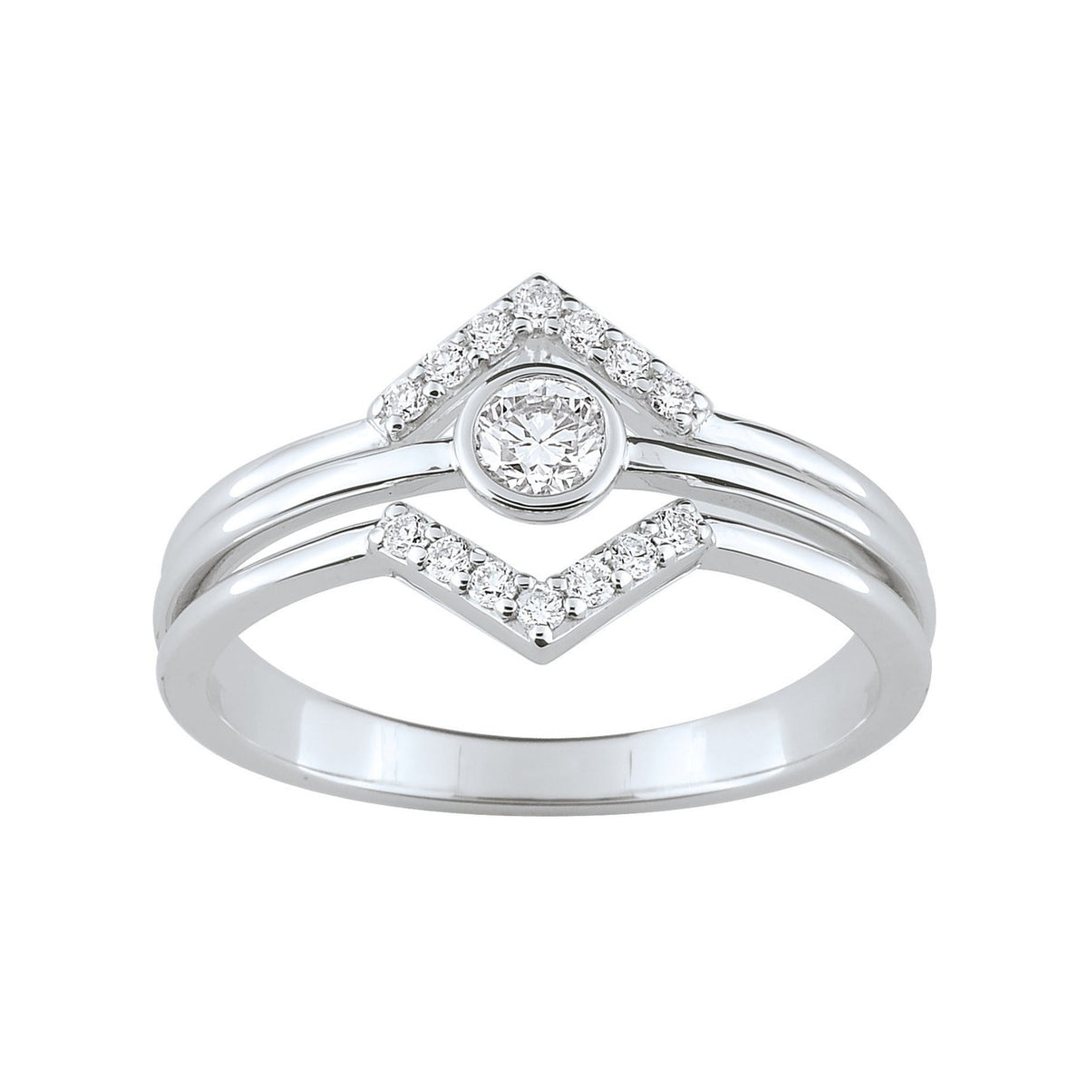 Robbez – Bague – Or Blanc & Diamant