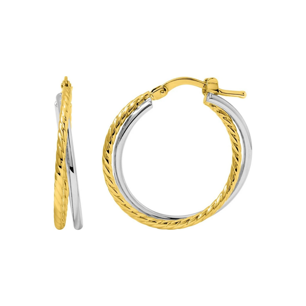 Robbez – Boucles d'Oreilles – Argent & Plaqué or