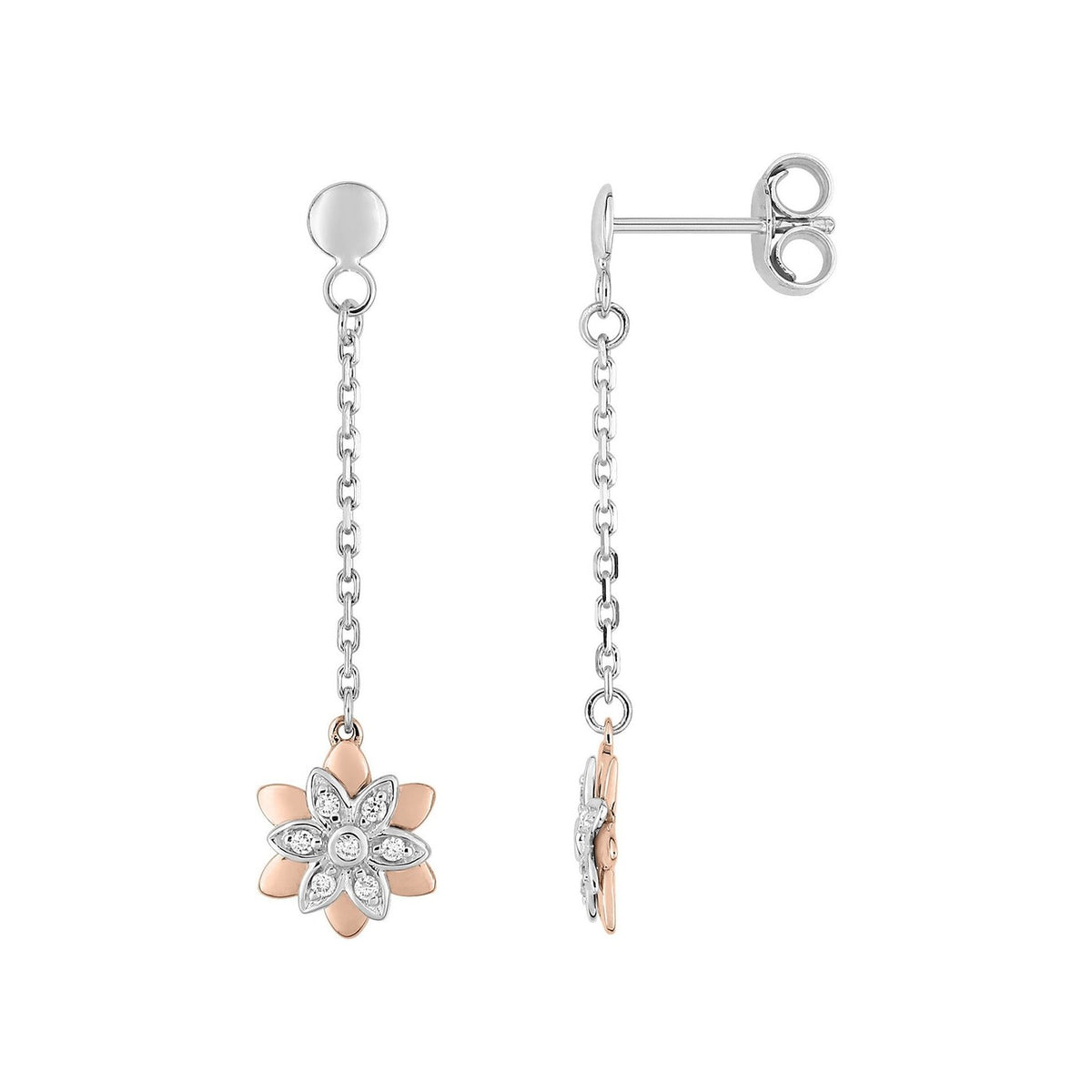 Robbez – Boucles d'oreilles – Or Bico & Diamants