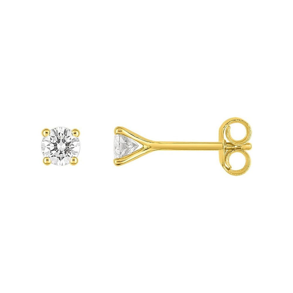 Robbez – Boucles d'Oreilles – Or Jaune & Diamants
