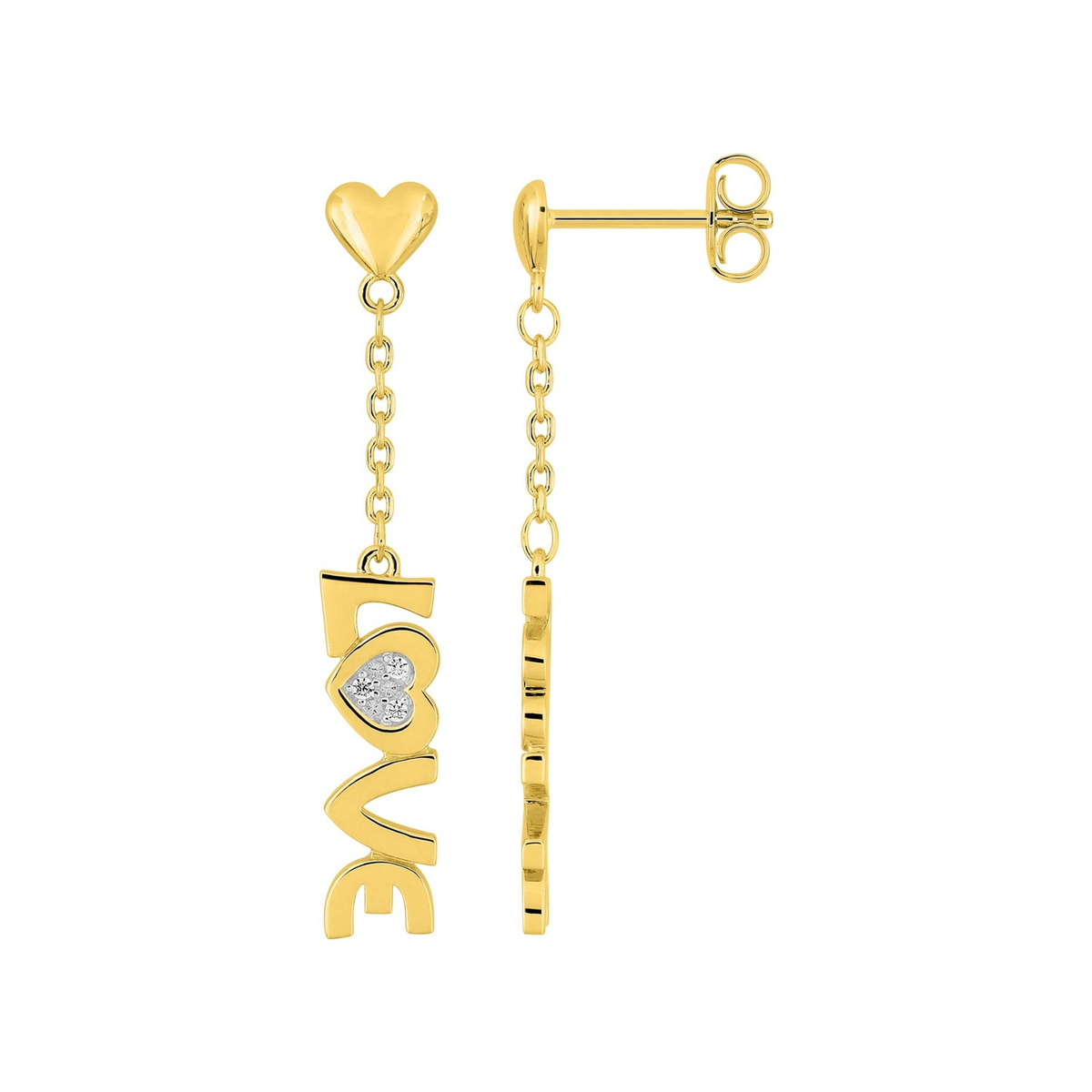 Robbez – Boucles d'Oreilles – Plaqué Or