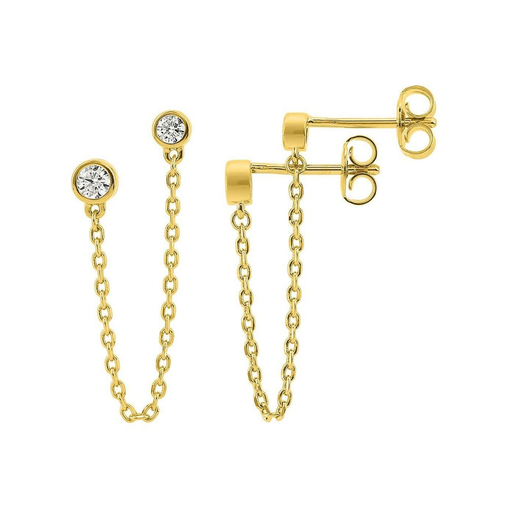 Robbez – Boucles d'Oreilles – Plaqué Or