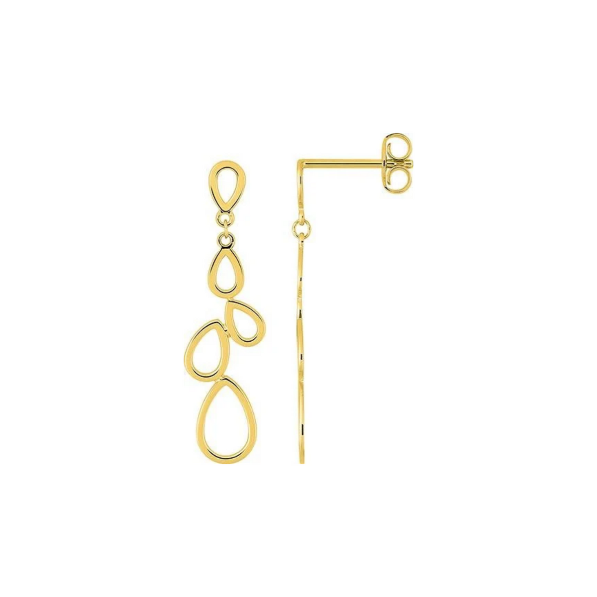 Robbez – Boucles d'Oreilles – Plaqué Or
