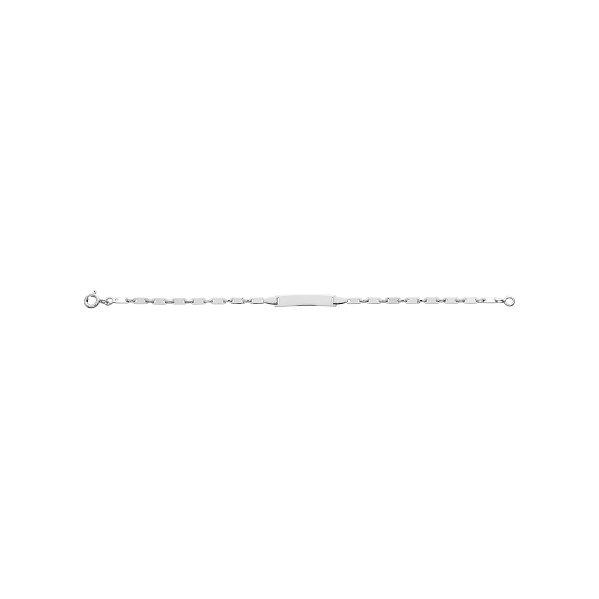 Robbez – Bracelet – Gourmette – Or Blanc – vue 2
