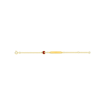 Robbez – Bracelet – Gourmette – Or jaune – vue 2