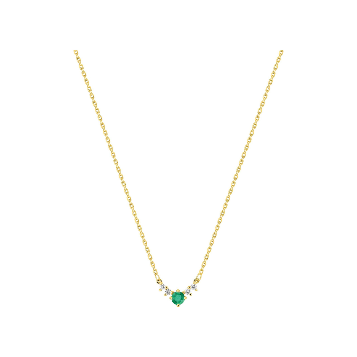 Robbez – Collier – Or Jaune, Émeraude & Diamants