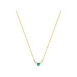 Robbez – Collier – Or Jaune, Émeraude & Diamants