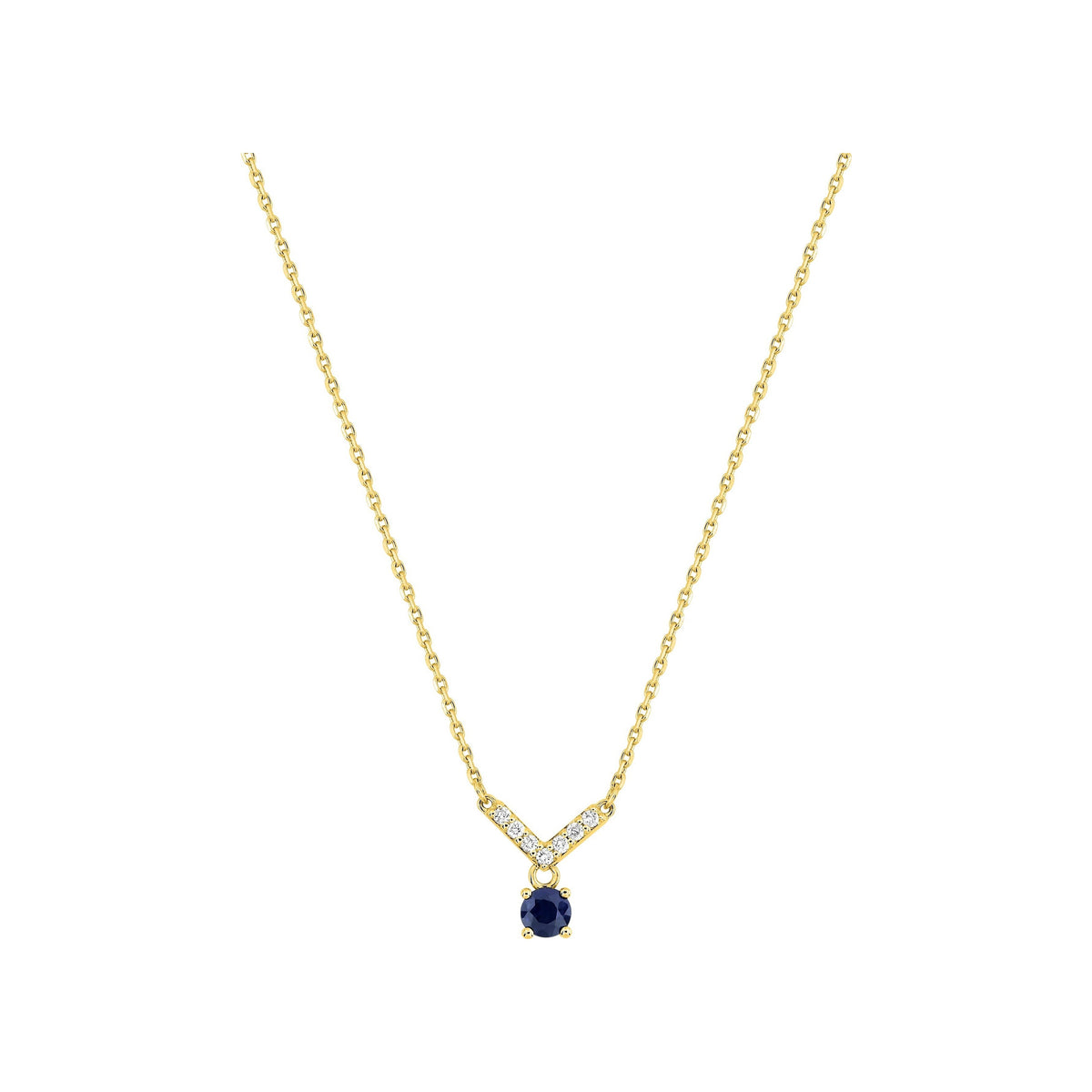 Robbez – Collier – Or Jaune, Saphir & Diamants