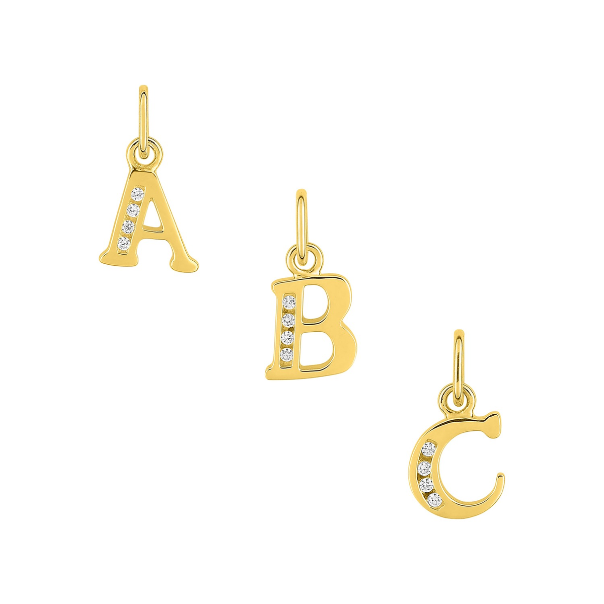 Robbez – Pendentif – Lettre A-Z – Or jaune