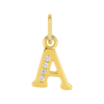 Robbez – Pendentif – Lettre A-Z – Or jaune – vue 2