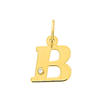 Robbez – Pendentif – Lettre – Or Jaune & diamant – vue 3