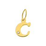 Robbez – Pendentif – Lettre – Or Jaune & diamant – vue 4