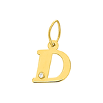 Robbez – Pendentif – Lettre – Or Jaune & diamant – vue 5