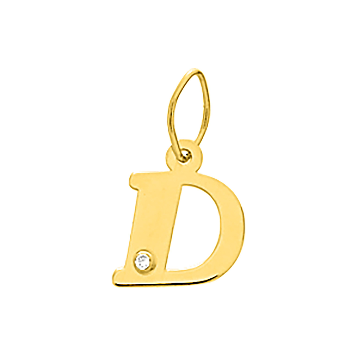 Robbez – Pendentif – Lettre – Or Jaune & diamant – vue 5