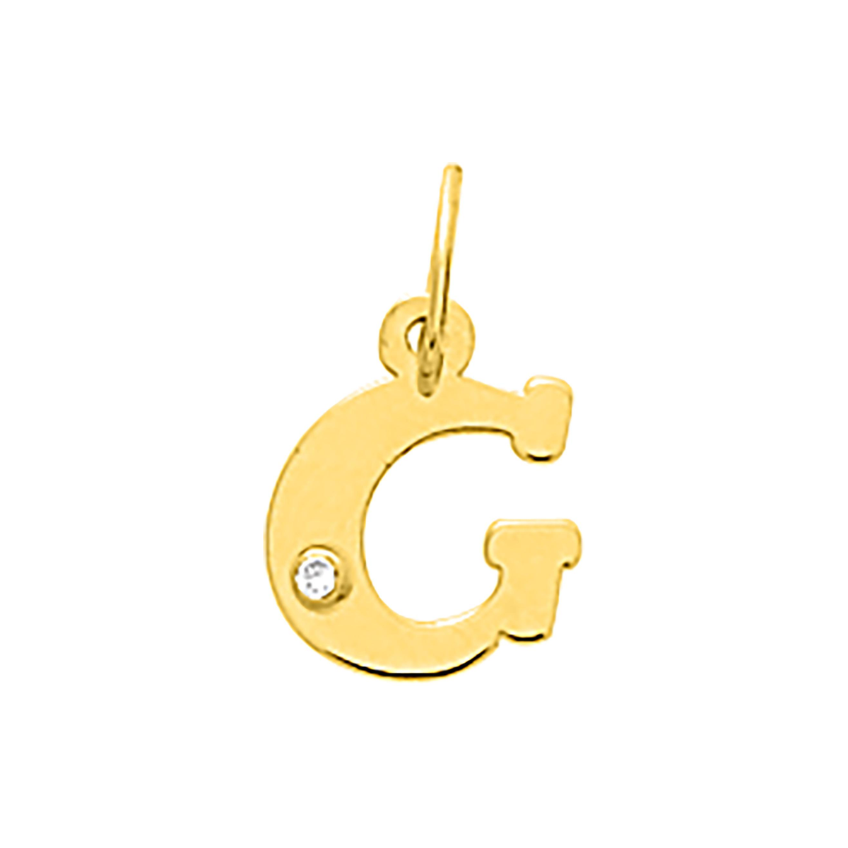 Robbez – Pendentif – Lettre – Or Jaune & diamant – vue 8