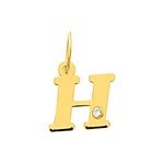Robbez – Pendentif – Lettre – Or Jaune & diamant – vue 9