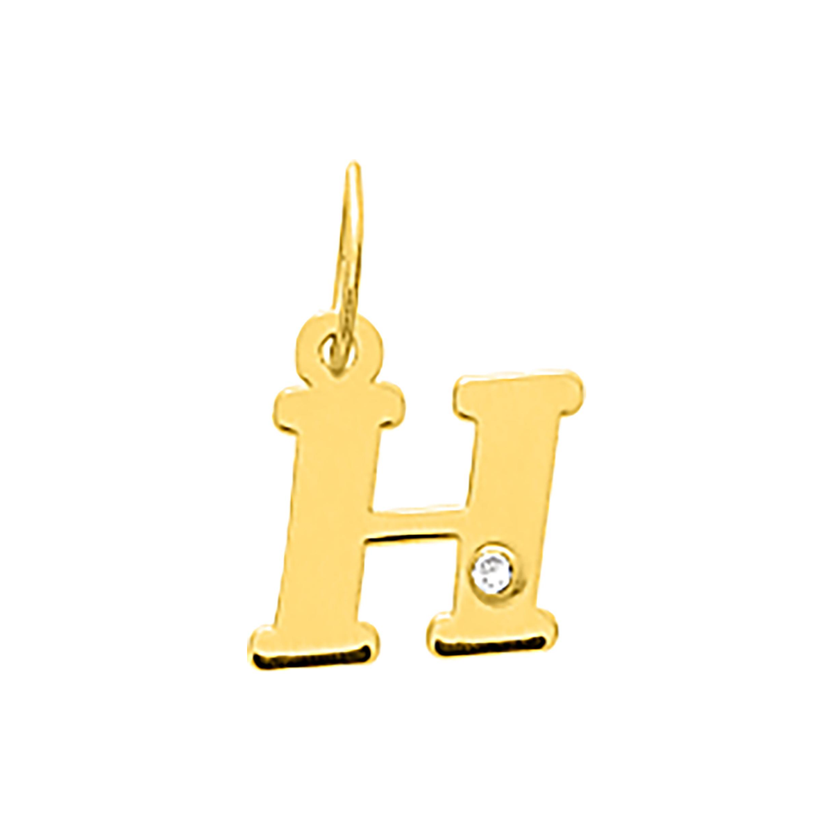 Robbez – Pendentif – Lettre – Or Jaune & diamant – vue 9