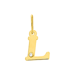 Robbez – Pendentif – Lettre – Or Jaune & diamant – vue 13