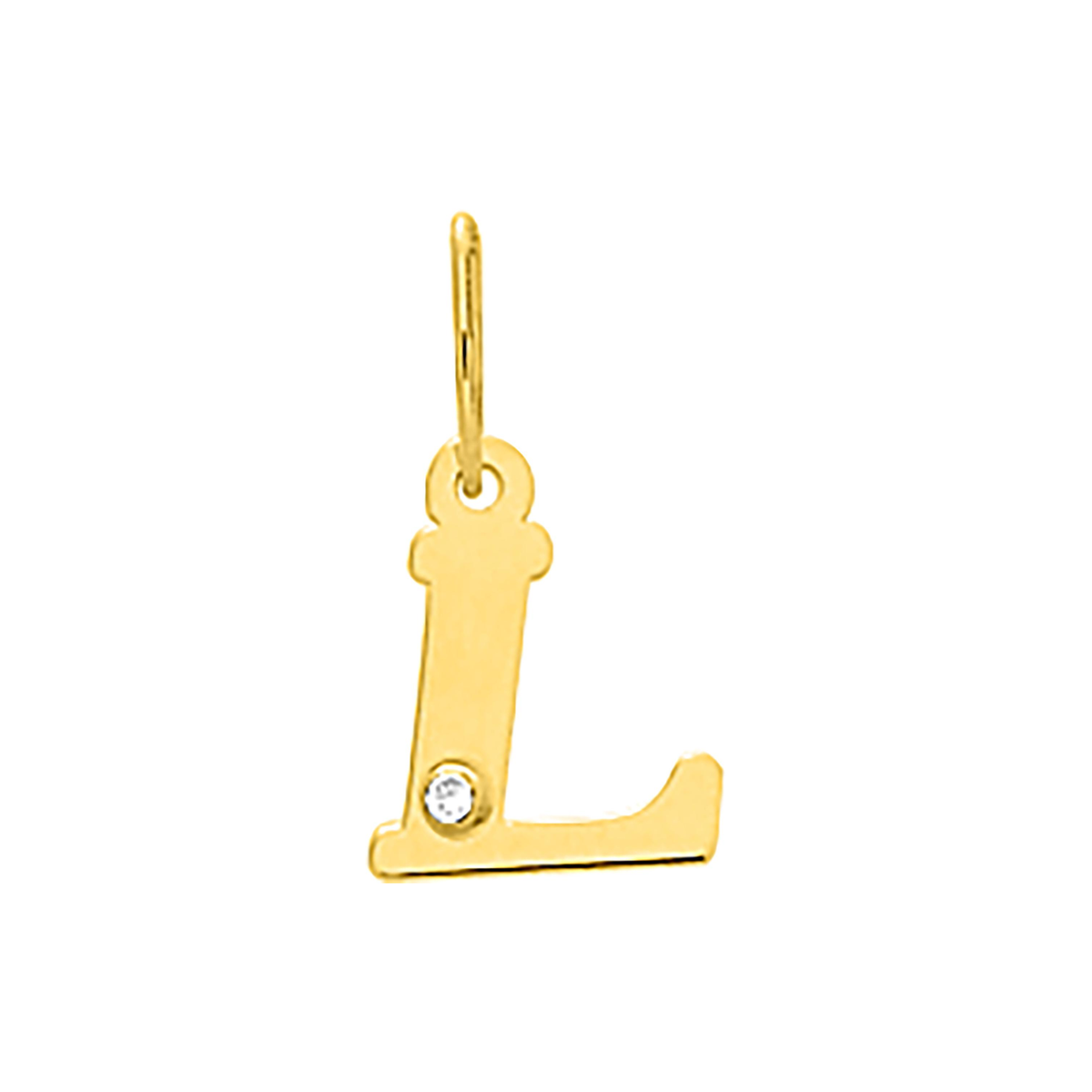 Robbez – Pendentif – Lettre – Or Jaune & diamant – vue 13